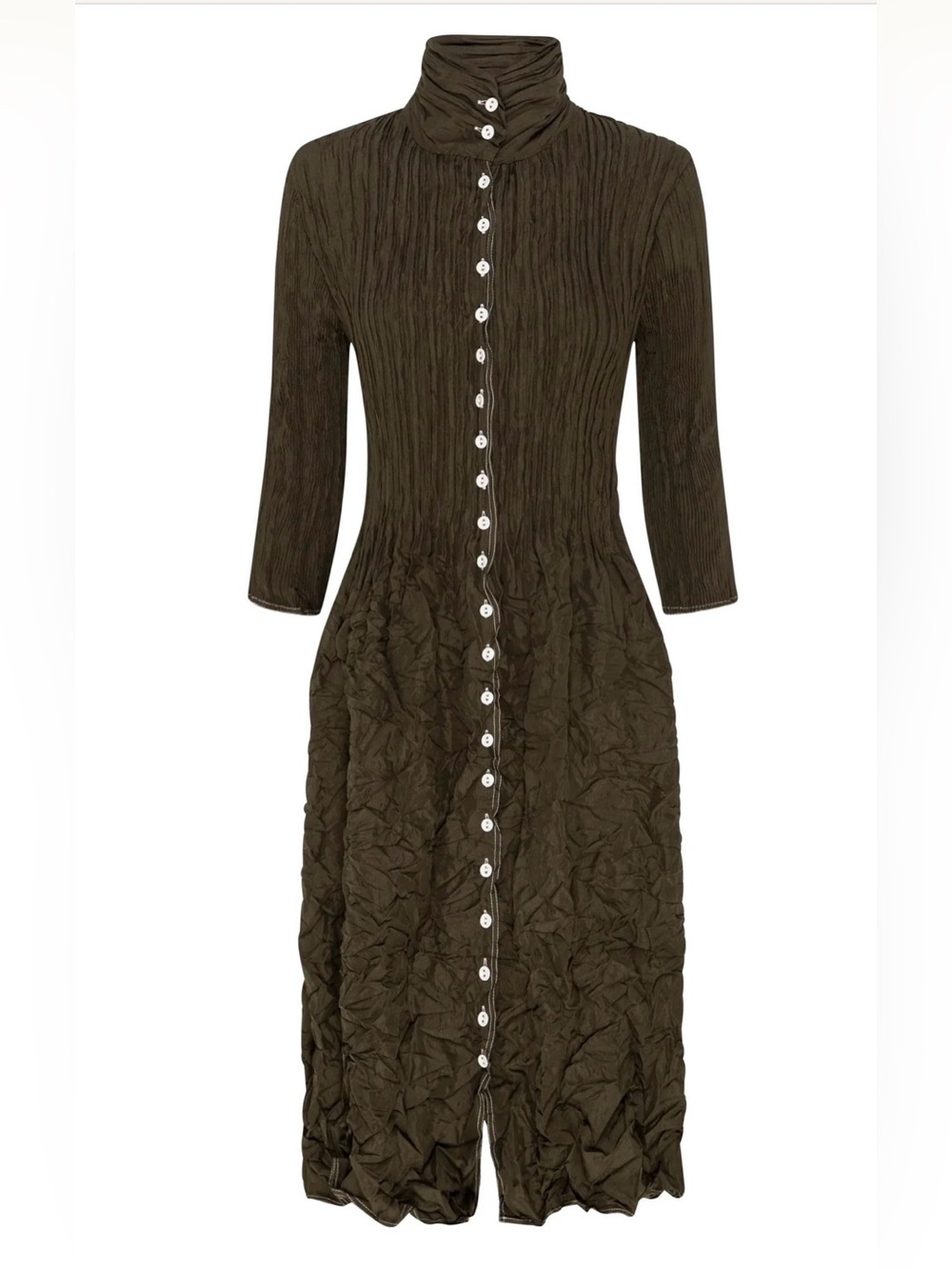 AlqueMa Australia Contrast Nehru Coat Dress Abstract Unique , size XS/S - Picture 5 of 11